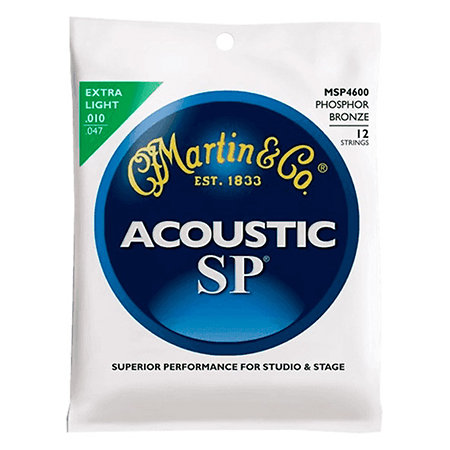 Martin Strings SP Acoustic MSP4600 Extra Light 12-String 10-47