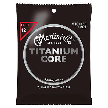 Martin Strings MTCN160 TITANIUM CORE Light 12/55