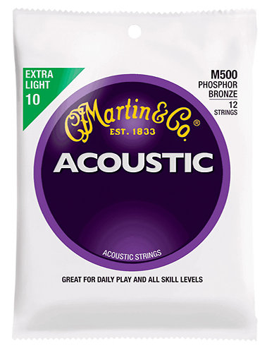 Martin Strings Acoustic M500 Extra Light 12-String 10-47