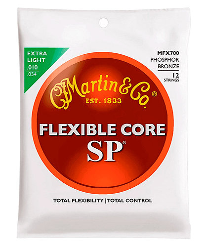 SP Flexible Core MFX700 Extra Light 12-String 10-54 Martin Strings