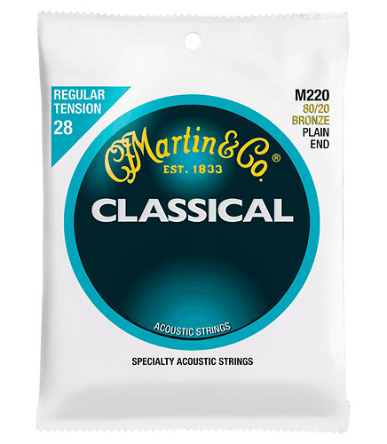 Martin Strings Classical M220 Regular Tension Plain End