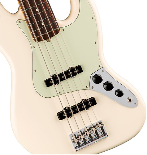 American Pro Jazz Bass RW V Olympic White Fender