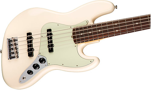 American Pro Jazz Bass RW V Olympic White Fender