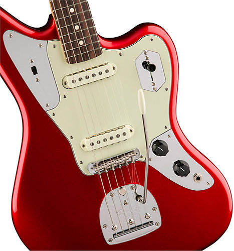 American Pro Jaguar Candy Apple Red + Etui Fender