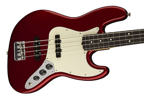 Fender american professional jazz bass candy online apple red