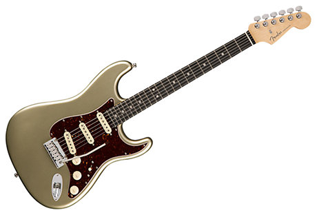 Fender American Elite Stratocaster Ebene Champagne