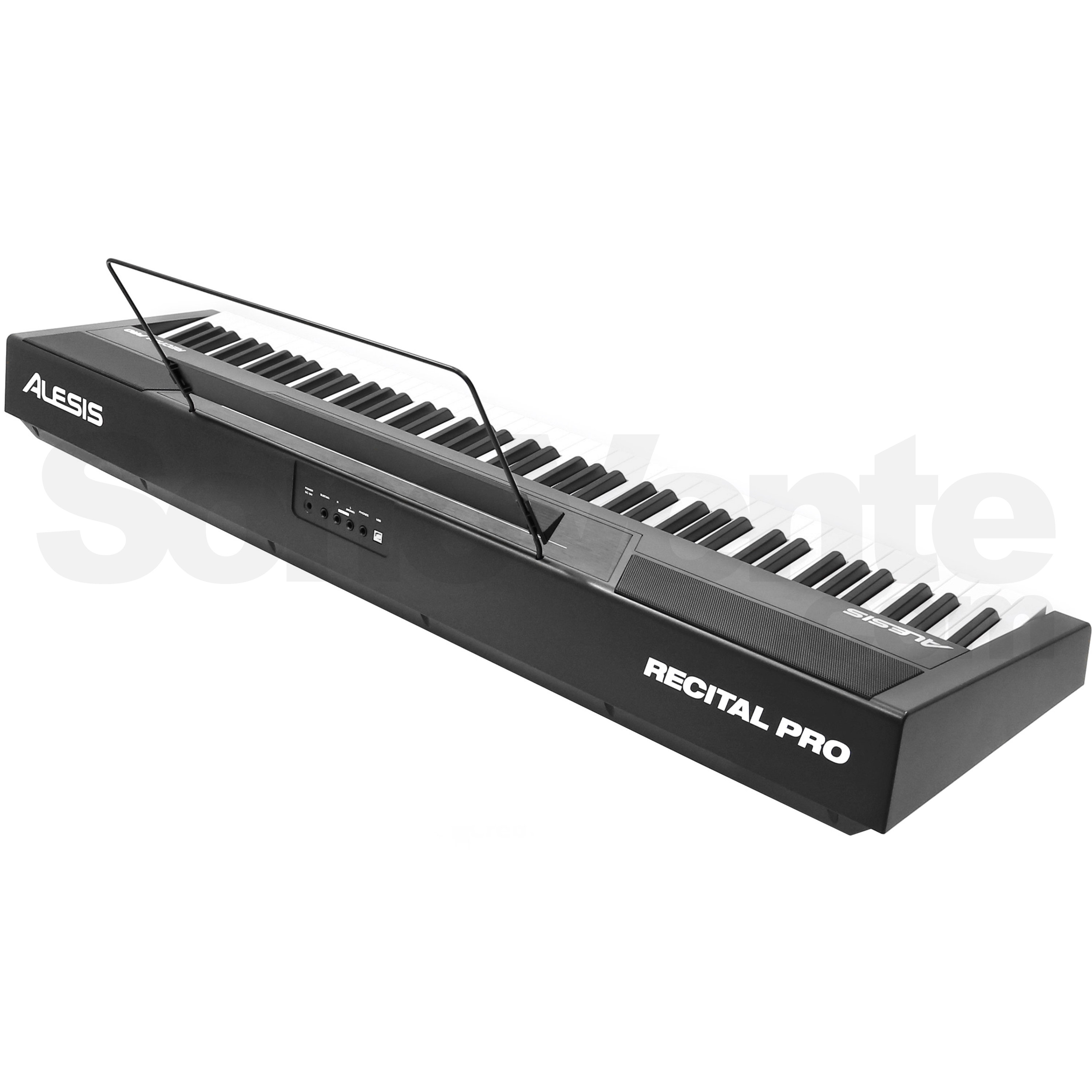 Alesis Recital PRO - Piano Numérique 88 Touches Mécanique Marteau + Support RockJam | Idéal Débutants & Musiciens