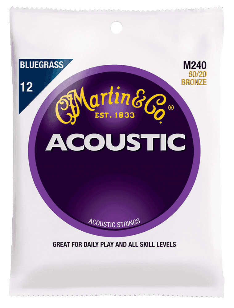 Martin Strings Acoustic M240 Bluegrass 1256 Cordes Guitare