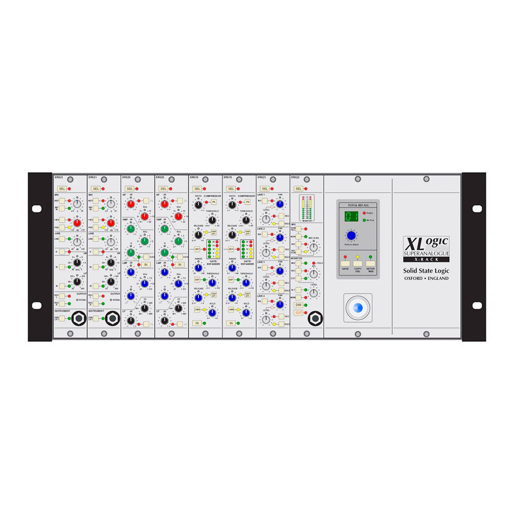 SSL X-Rack Chassis 8 Modules Vides - Accessoires Processeur de Signal ...