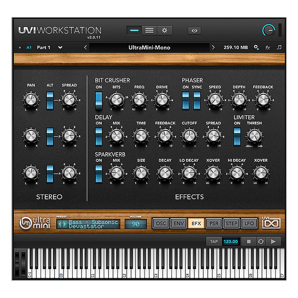 UVI UltraMini - Logiciel instruments virtuels SonoVente.com - Maroc