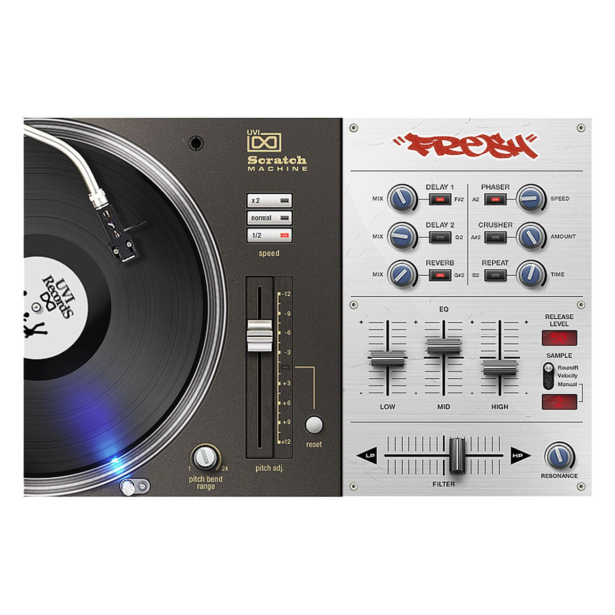 UVI Scratch Machine - Logiciel instruments virtuels SonoVente.com