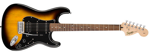 Affinity Series Stratocaster HSS Pack Brown Sunburst Squier by FENDER