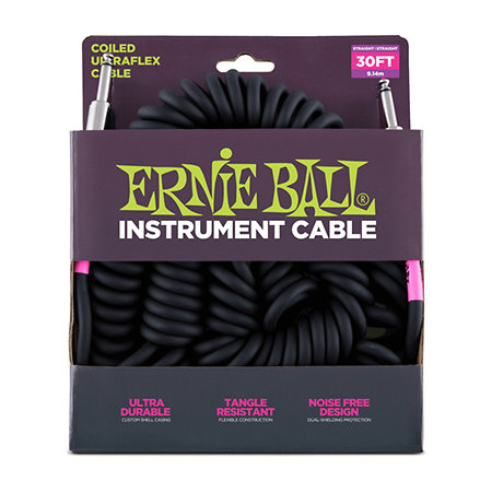 Ernie Ball Ernie Ball Ultraflex Spirale - 9m - Black