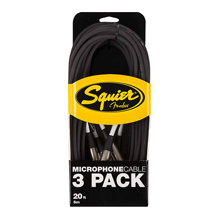 Câble micro 6M pack de 3 Squier by FENDER