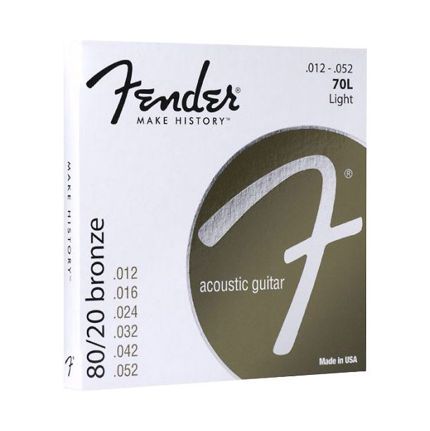 Fender 80/20 Bronze Acoustic Strings - 12-52