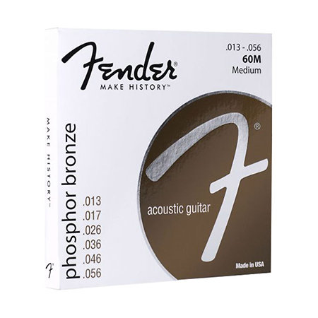 Phosphor Bronze Acoustic Guitar Strings 13-56 Fender