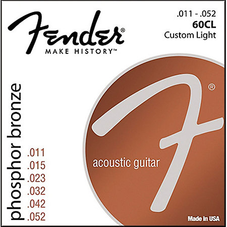 Phosphor Bronze Acoustic Guitar Strings 11-52 3 PACK Fender