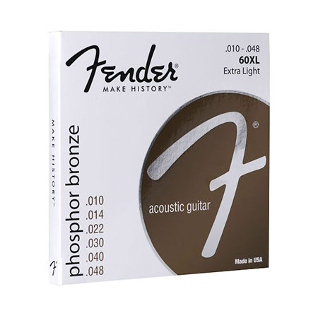 Fender Phosphor Bronze Acoustic Guitar Strings 10-48 3 PACK