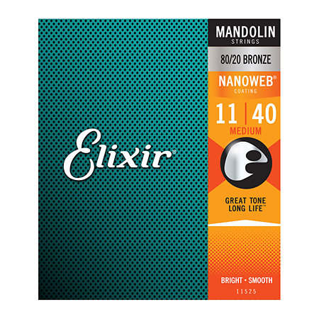 Elixir 11525 Nanoweb 11/40 Mandolin Medium