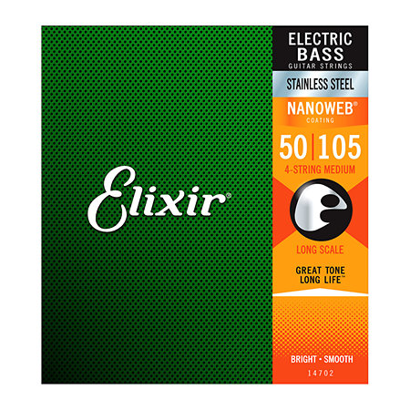 Elixir 14702 Nanoweb 50/105 Bass Medium