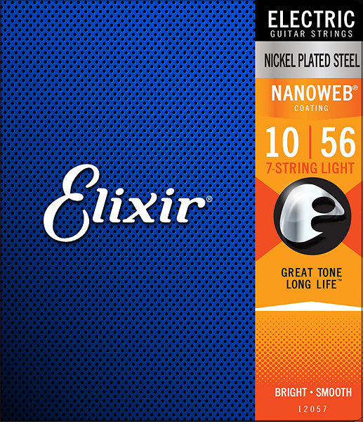 12057 Nanoweb 10/56 Light 7-String Elixir