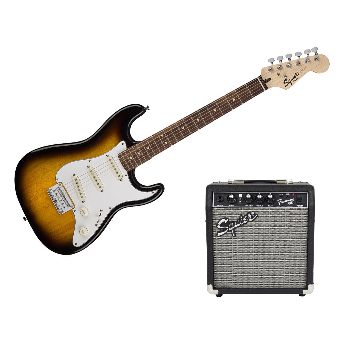 Strat SS Pack Short Scale Brown Sunburst Strat SS Pack Short Scale Brown Sunburst