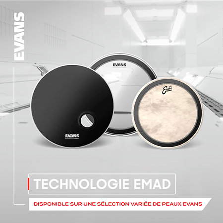 Peau de Grosse Caisse 20". EMAD. Simple Pli BD20EMADCW Evans