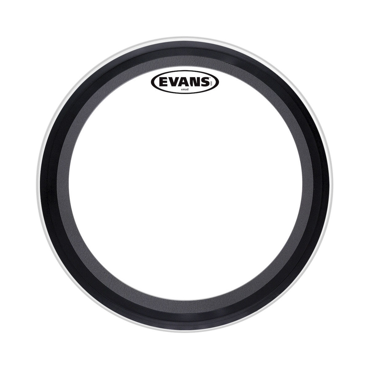 Peau De Résonance Evans EQ3 Blanche Lisse 26 Pouces Pour Grosse Caisse - Film 7.5 Mil, Orifice Micro Excentré - 11