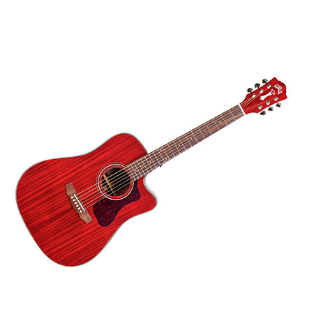 Guild Westerly D-120CE Cherry Red + housse