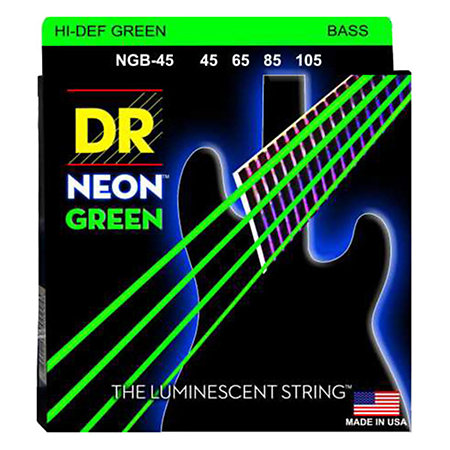 DR Strings Hi Def Neon Green NGB-45
