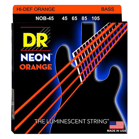 DR Strings Hi Def Neon Orange NOB-45