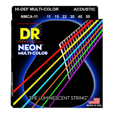 DR Strings MCA-11 Hi Def NEON Multi-Color