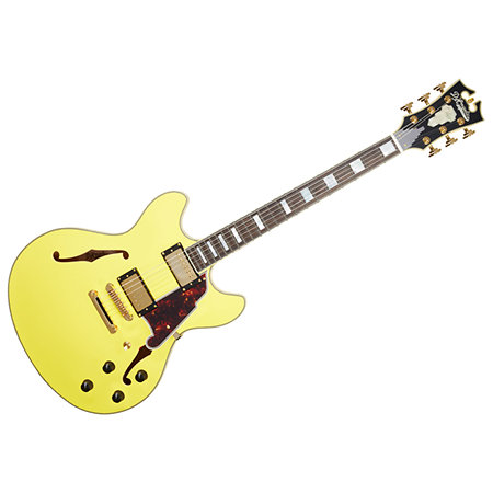 D'Angelico DELUXE DC Matte Electric Yellow