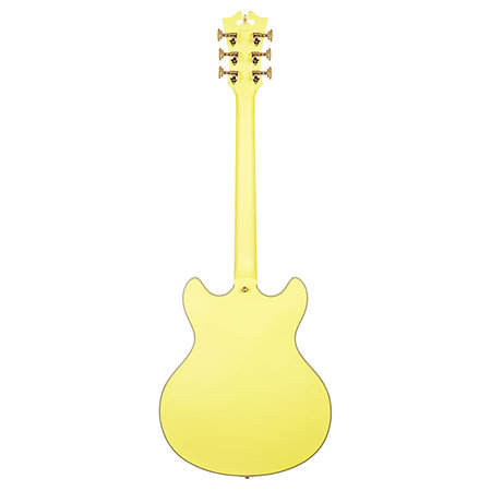 DELUXE DC Matte Electric Yellow D'Angelico