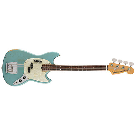 Fender JMJ Road Worn Mustang Bass RW Faded Daphne Blue