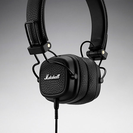 Major III Black : IPhone / IPod / MP3 Headphone Marshall 