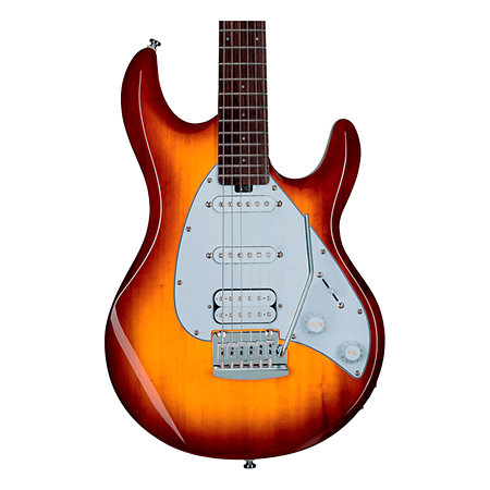 Sterling by Music Man Silhouette SUB Silo3 Tobacco Sunburst - ST Style  Guitar SonoVente.com - en