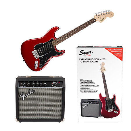 Squier by FENDER Affinity Stratocaster HSS Pack Candy Apple Red