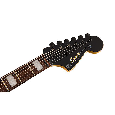 Vintage Modified Baritone Jazzmaster Transparent Black Squier by FENDER
