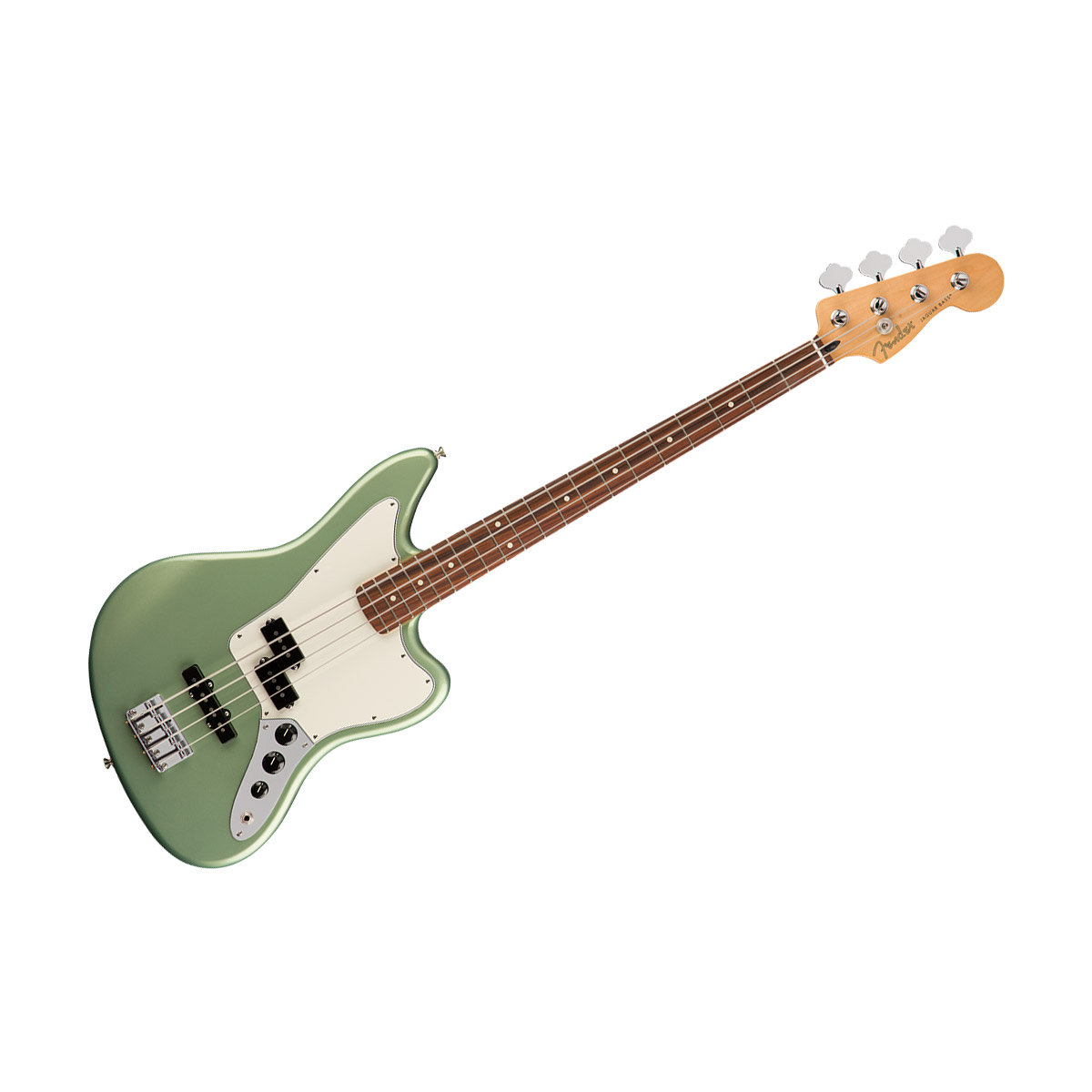 PLAYER JAGUAR BASS PF Sage Green Metallic Basse Electrique Fender