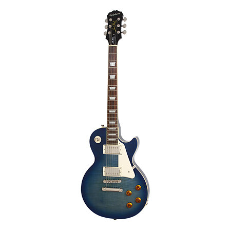 Epiphone Les Paul STANDARD PLUS-TOP PRO Trans Blue - Guitare forme