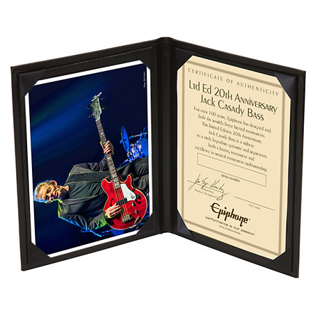 Ltd Ed Jack Casady Bass Wine Red 20th Anniversary + housse Epiphone
