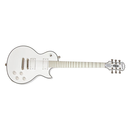 Ltd Ed Matt Heafy Snofall Les Paul Custom Alpine White housse Epiphone