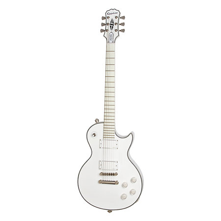 Ltd Ed Matt Heafy Snofall Les Paul Custom Alpine White housse Epiphone
