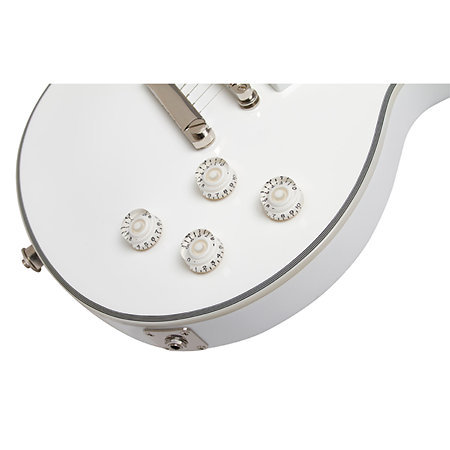 Ltd Ed Matt Heafy Snofall Les Paul Custom Alpine White housse Epiphone