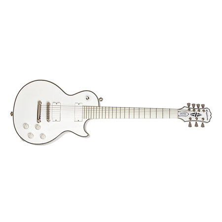 Ltd Ed Matt Heaf00y Snofall Les Paul Custom7 Alpine White  housse Epiphone