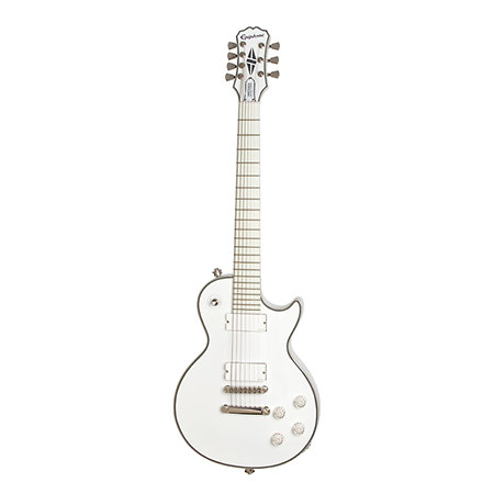 Ltd Ed Matt Heaf00y Snofall Les Paul Custom7 Alpine White  housse Epiphone