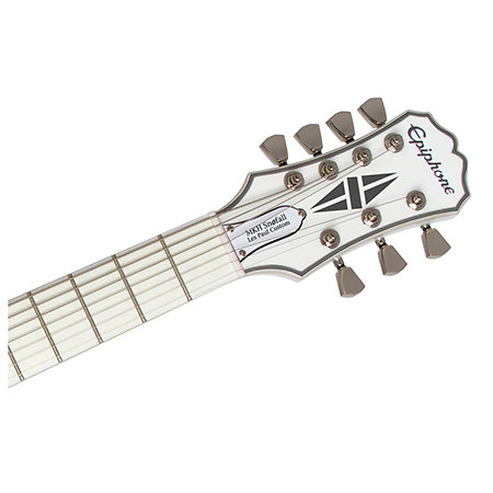 Ltd Ed Matt Heaf00y Snofall Les Paul Custom7 Alpine White  housse Epiphone