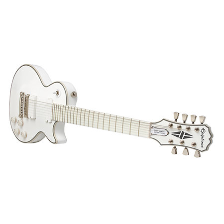 Ltd Ed Matt Heaf00y Snofall Les Paul Custom7 Alpine White  housse Epiphone