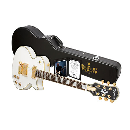 Ltd Ed Bjorn Gelotte Jotun Les Paul Custom Bone White + étui Epiphone